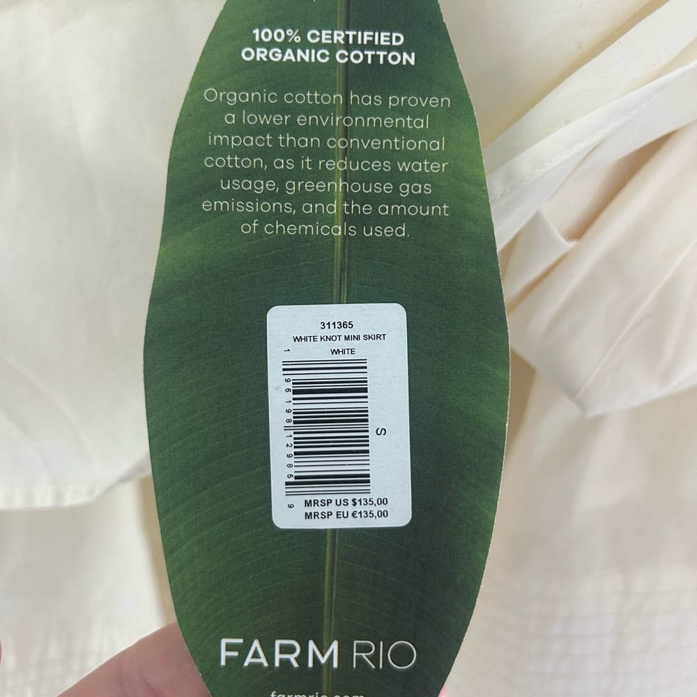 FARM Rio Cream Mini Skirt / NWT - Picture 5 of 6